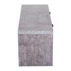 TV Stand for TV up to 55", 2 Doors TV Cabinet with Open Shelves, TV Unit TV Table for Living Room Bedroom Entertainment Room, 120L x 40W x 44H, Grey