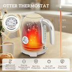 Retro 3000W Kettle and Toaster Set - Cream