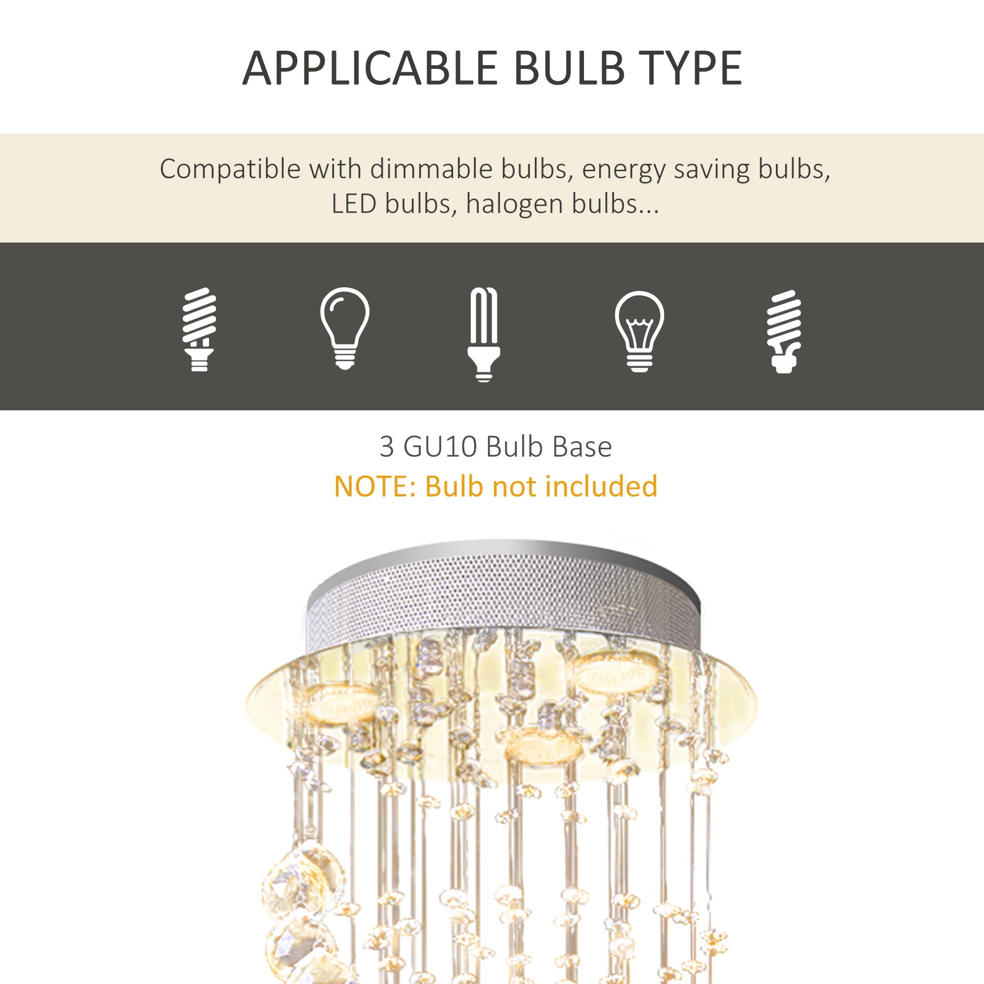 Modern Crystal Chandelier Ceiling Light Pendant Lamp Chrome Finish Glass Droplets New, for Living Room, Bedroom, Hallway, ?30 x 120cm