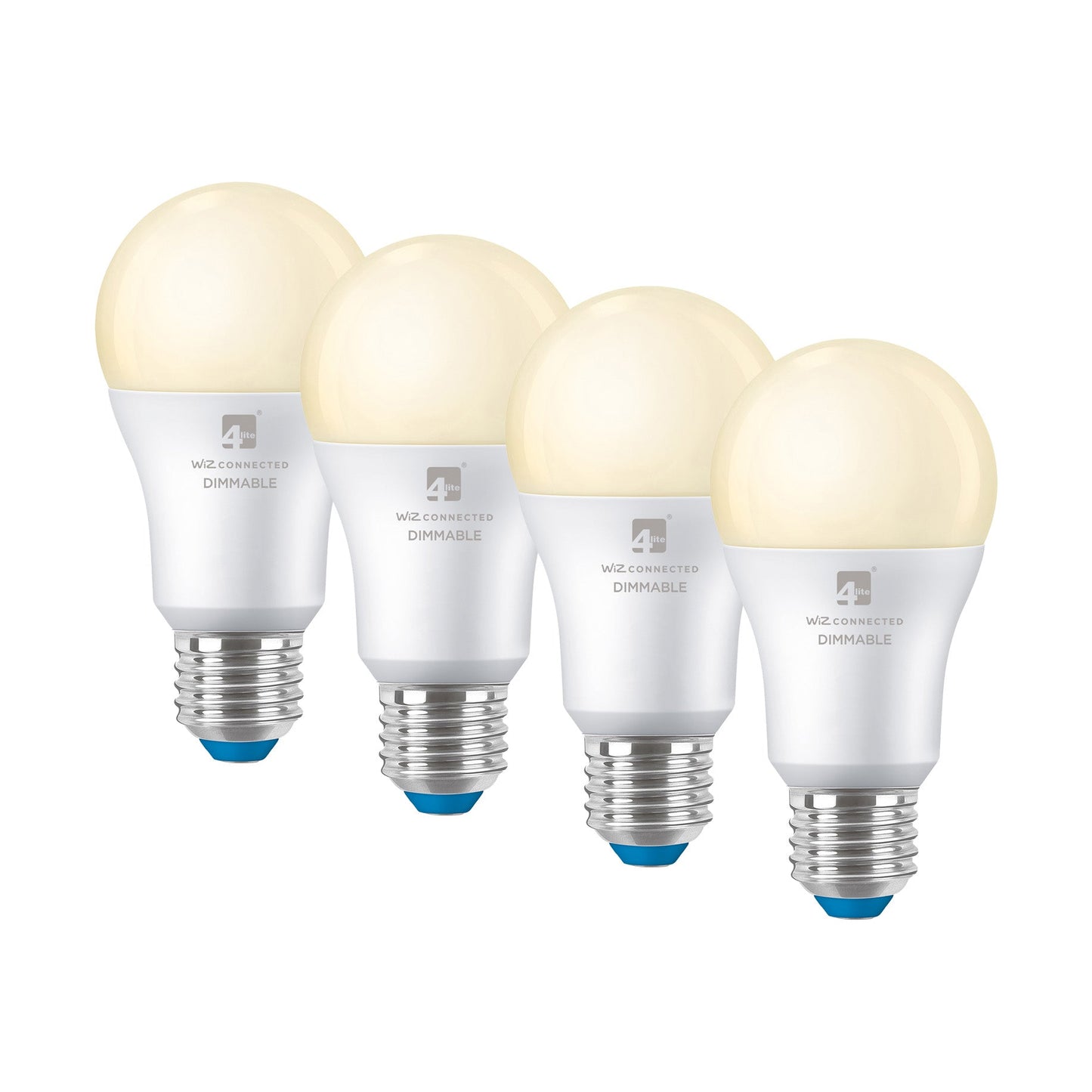 4lite WiZ Connected A60 Warm White WiFi LED Smart Bulb - E27 Large Screw