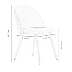 Lucia Halo Dining Set, a Table and Chairs Set of 4, Oak/Grey