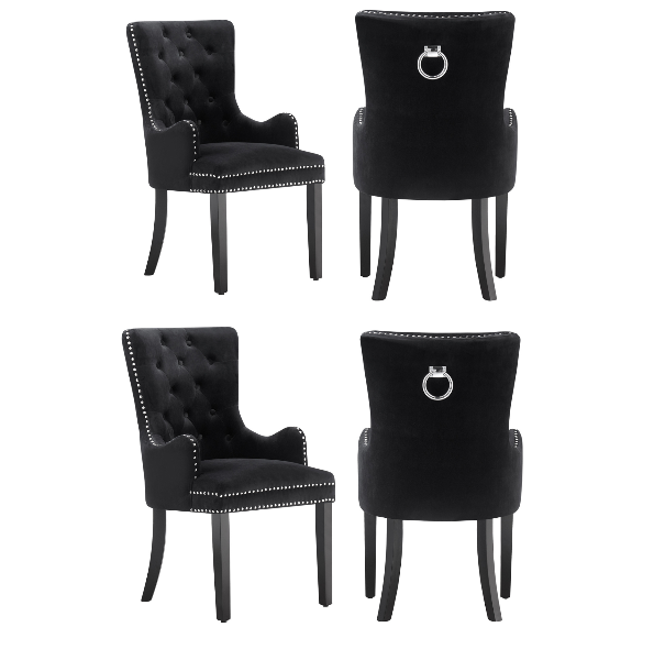 Windsor LUX Velvet Dining Chair (with armrests)