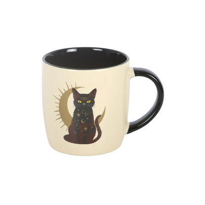 Sitting Magick Black Cat Mug