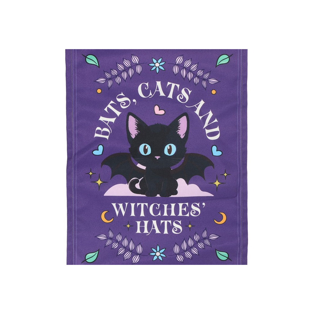 Bats, Cats and Witches Hats Fabric Wall Hanging