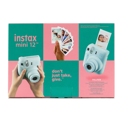 Fujifilm Instax Mini 12 Instant Camera with Case, Album, Film & Stickers - Mint Green