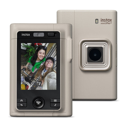 Fujifilm Instax Mini LiPlay Plus Hybrid Instant Camera - Beige