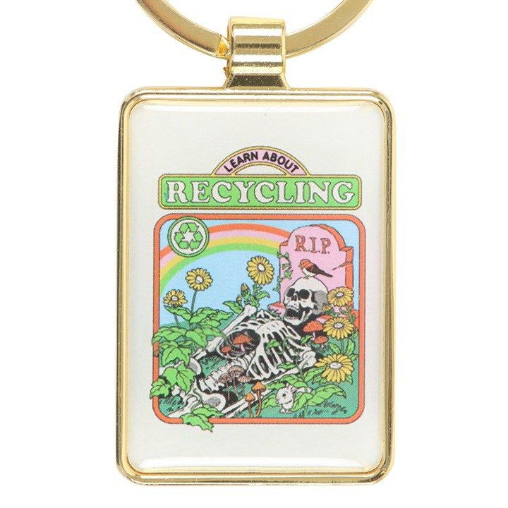 Learn About Recycling Keyring by Steven Rhodes