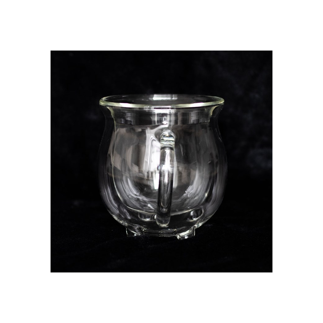 Clear Double Walled Glass Cauldron Mug
