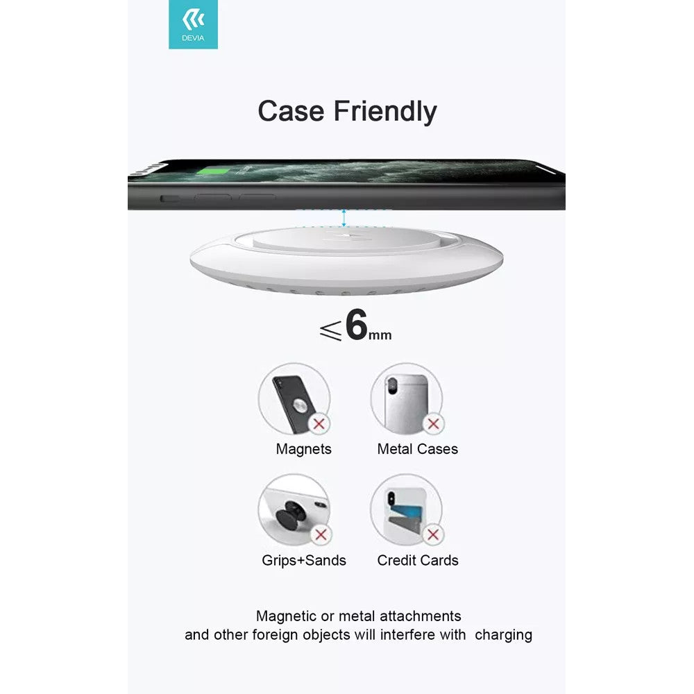 Devia 15W Wireless Ultra Thin Charging Pad