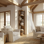 Valora Solid Wood Corner Bookshelf – Natural Finish Open Bookcase, Rustic Scandinavian Design