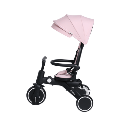 Foryourlittleone Xplor 6 in 1 Foldable Trike - Pastel Pink (10m-5y)