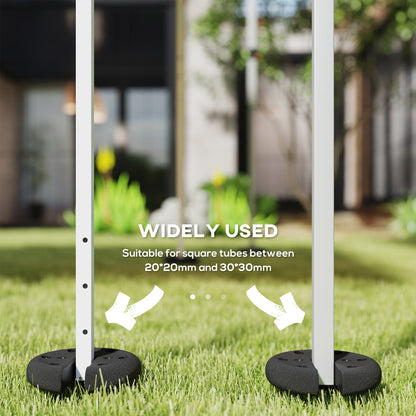 Outsunny Pop up Canopy Tent Weights Set of 4 PCs, Leg Weights for Marquee Party Tent Outdoor Canopy, Total 8.8KG