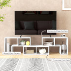 Three-Block Modular TV Stand - White Wood-Effect