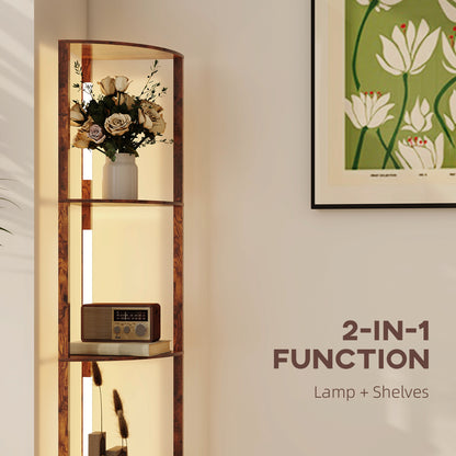 Three-Tier Corner Floor Lamp