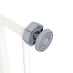 PawHut Adjustable Safety Gate w/ One Extensions, Four Adjustable Screws, White