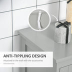kleankin Modern Bathroom Floor Cabinet - Grey