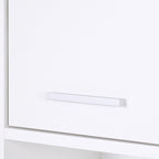 HOMCOM Tall Bathroom Storage Cabinet with Three-position Adjustable Shelves For Neutral Style, Hallway White