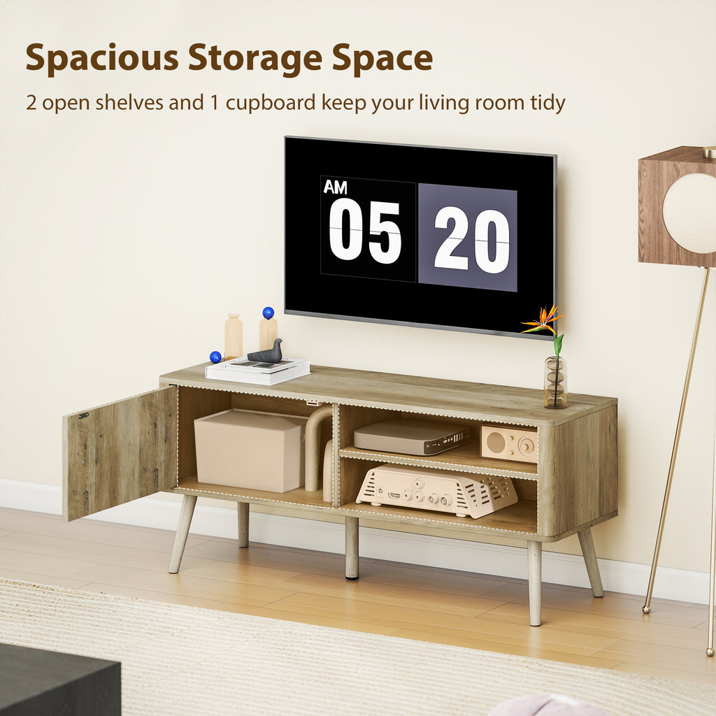 TV Stand Cabinet for TVs up to 55" - Oak