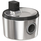 PawHut Wireless Cat Water Fountain for Drinking Stainless Steel, 4L/135oz Battery Operated Cat Fountain Cordless, 6 Filters