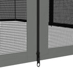 Outsunny 352 x 207cm Universal Replacement Mesh Sidewall Netting for Patio Gazebos and Canopy Tents, (Sidewall Only) Dark Grey
