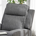 HOMCOM 150° Electric Reclining Chair, with USB port and Footrest - Charcoal Grey