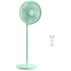 40 cm Standing Fan, Cooling Floor Fan with 80° Oscillating, Adjustable Tilt and Height, 4 Speed, Remote Control, Green
