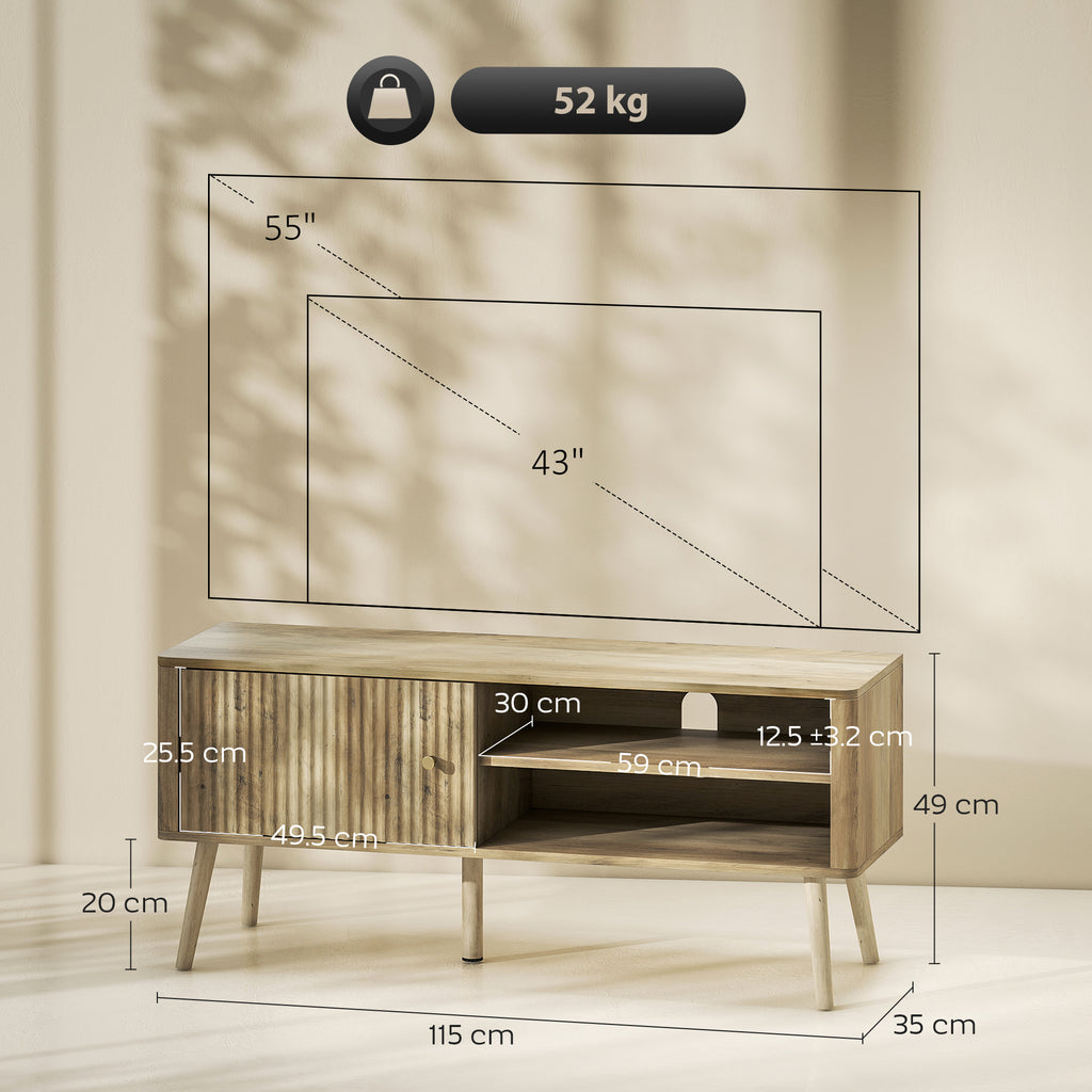 TV Stand Cabinet for TVs up to 55" - Oak