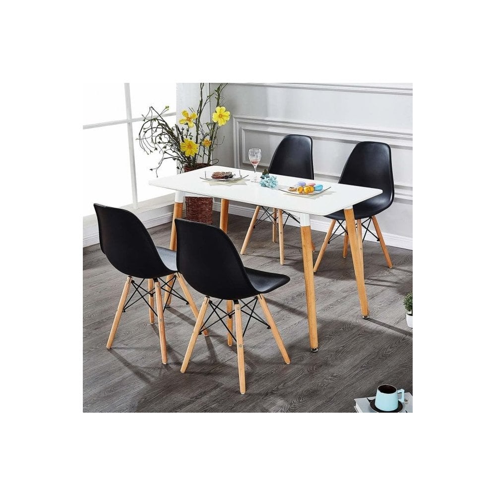 Halo Dining Table And Four Chair Set
