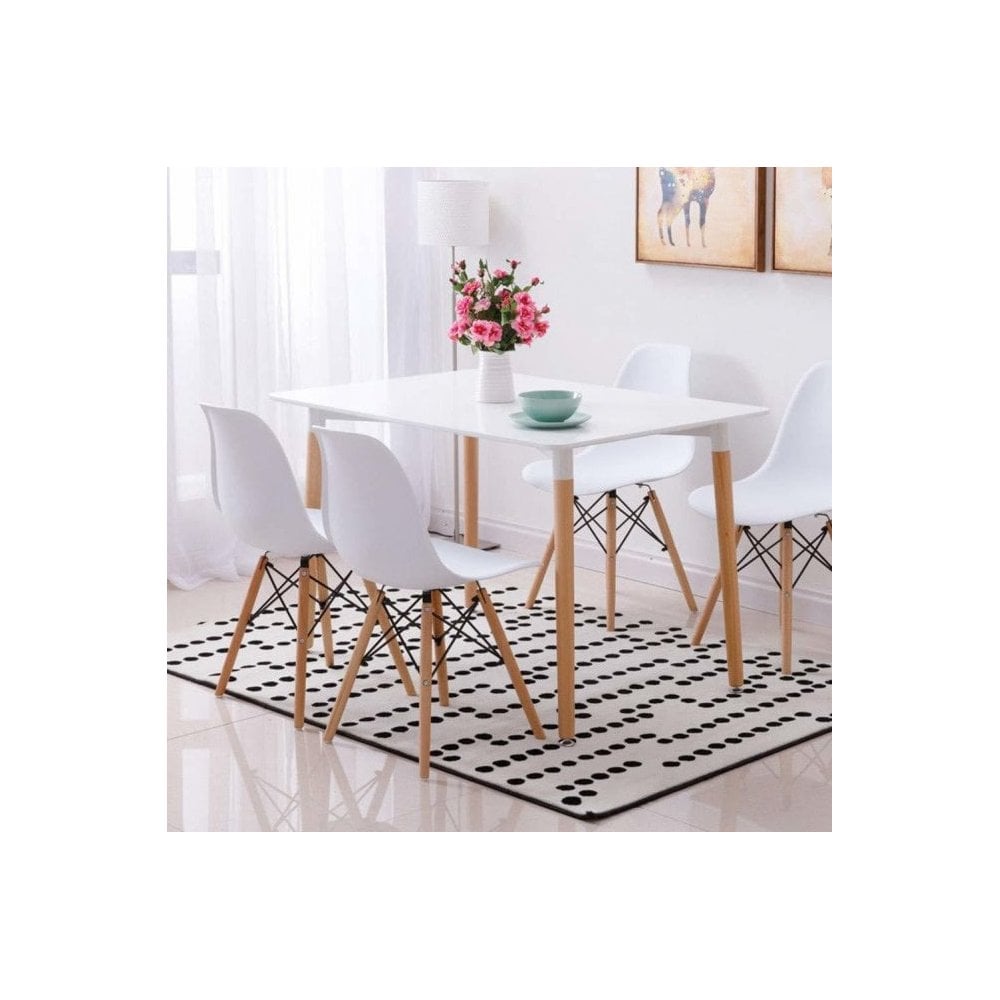 Halo Dining Table And Four Chair Set