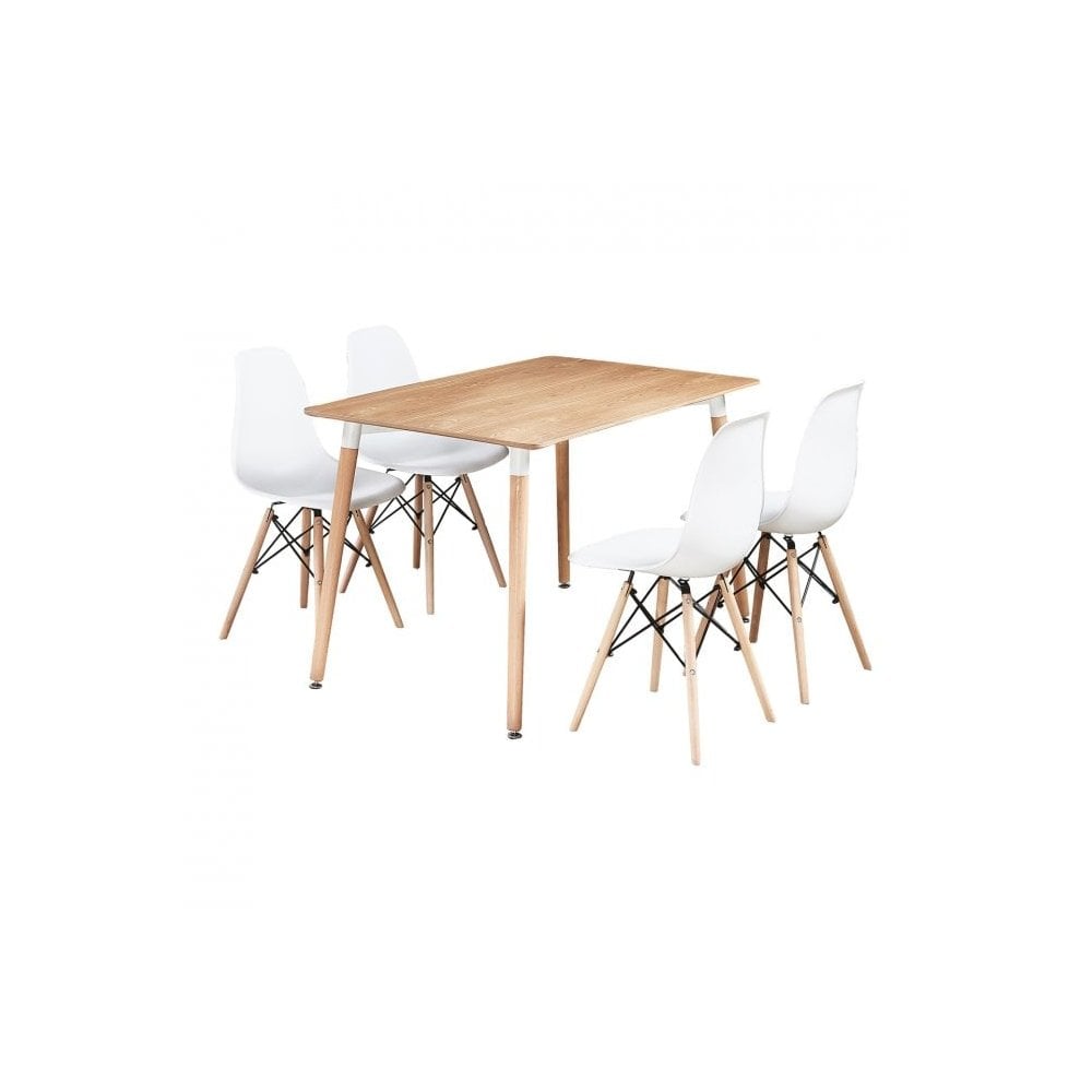 Halo Dining Table And Four Chair Set