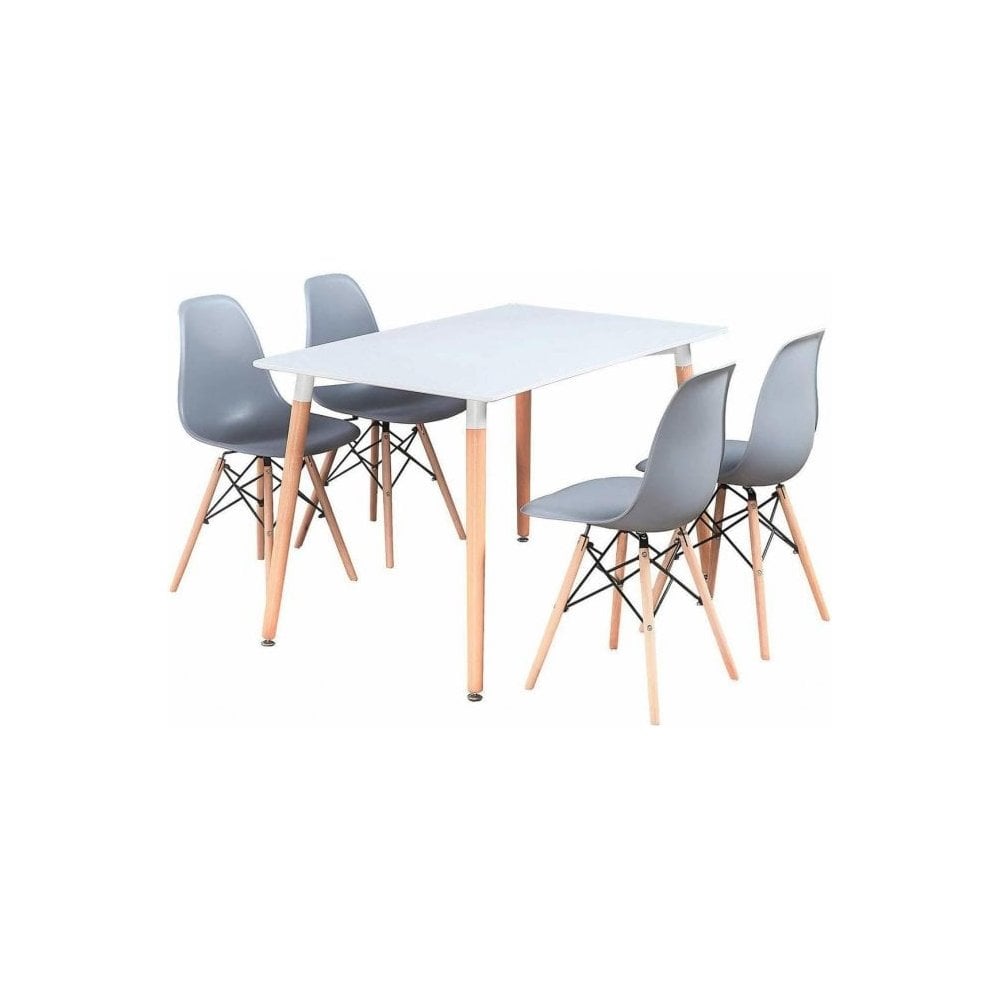 Halo Dining Table And Four Chair Set