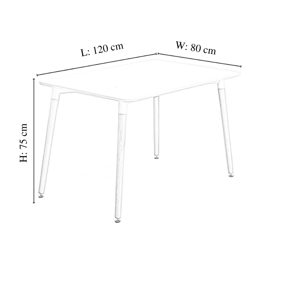 Halo Dining Table And Four Chair Set