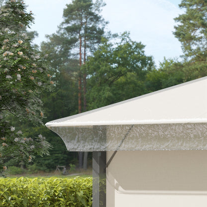 Outsunny 3 x 3 (m) Gazebo Protective Cover, Waterproof Transparent Gazebo Replacement Canopy Cover Top for Canopy and Tent
