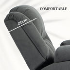 HOMCOM Recliner Armchair Lift Chair, Electric Recliner Chair with Vibration Massage and Heat, Wide Seat, USB Port, Grey