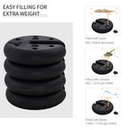 Outsunny Pop up Canopy Weight Set of 4, Heavy Duty Sand Fillable Tent Leg Weights for Marquee Party Tent Canopy, Total 20kg