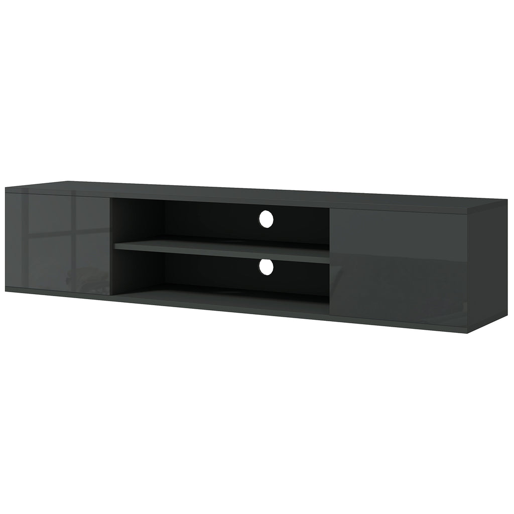 Floating TV Stand Cabinet for TVs up to 60", Wall Mounted TV Unit, Grey