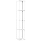Floor Lamp with Shelves and 3 Brightness Levels - White
