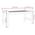 Skura Garden 2 Seater Bench - Acacia Wood - 100cm