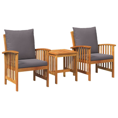 Kron Acacia 3 Piece Garden/Patio Set - 45cm