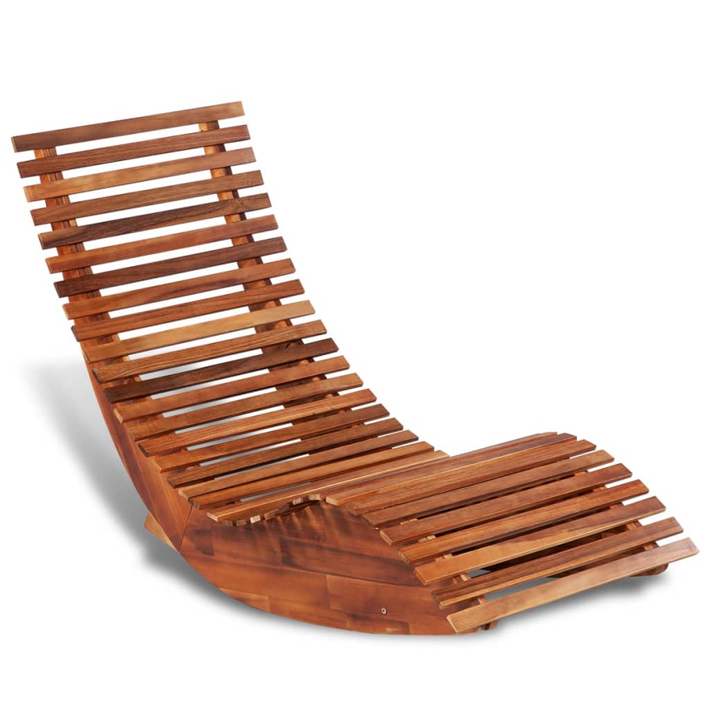 Musk Rocking Garden Chair/Lounger - Acacia Wood  - 149cm