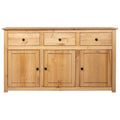 Tavira 3 Door/ 3 Drawer Sideboard - Pinewood - 135cm