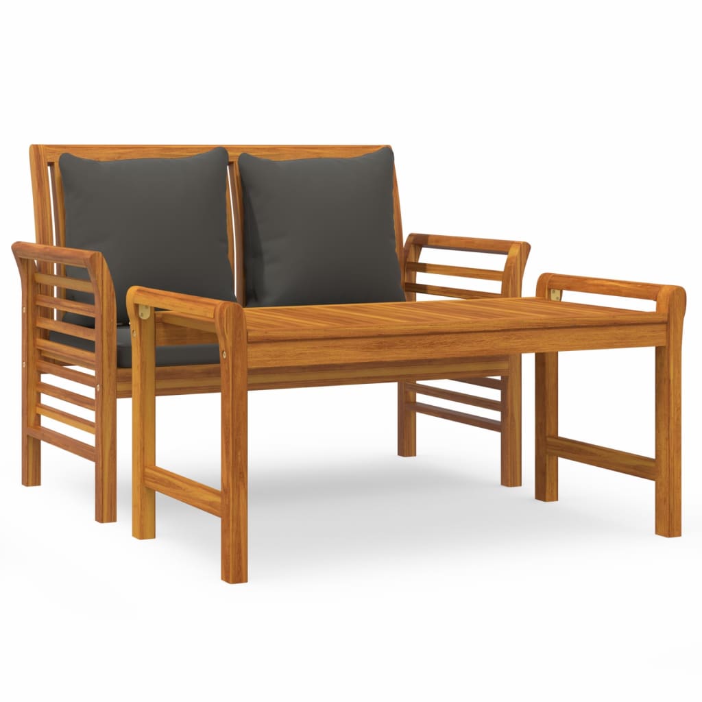 Skura Garden 2 Seater Bench - Acacia Wood - 100cm