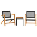 Sanni Acacia Garden/Patio/Bistro Set - 38 cm