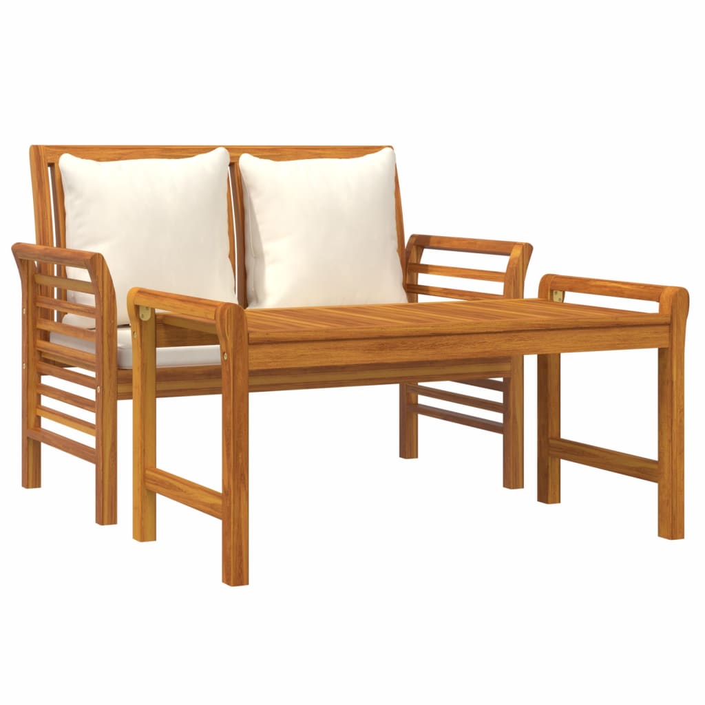 Skura Garden 2 Seater Bench - Acacia Wood - 100cm