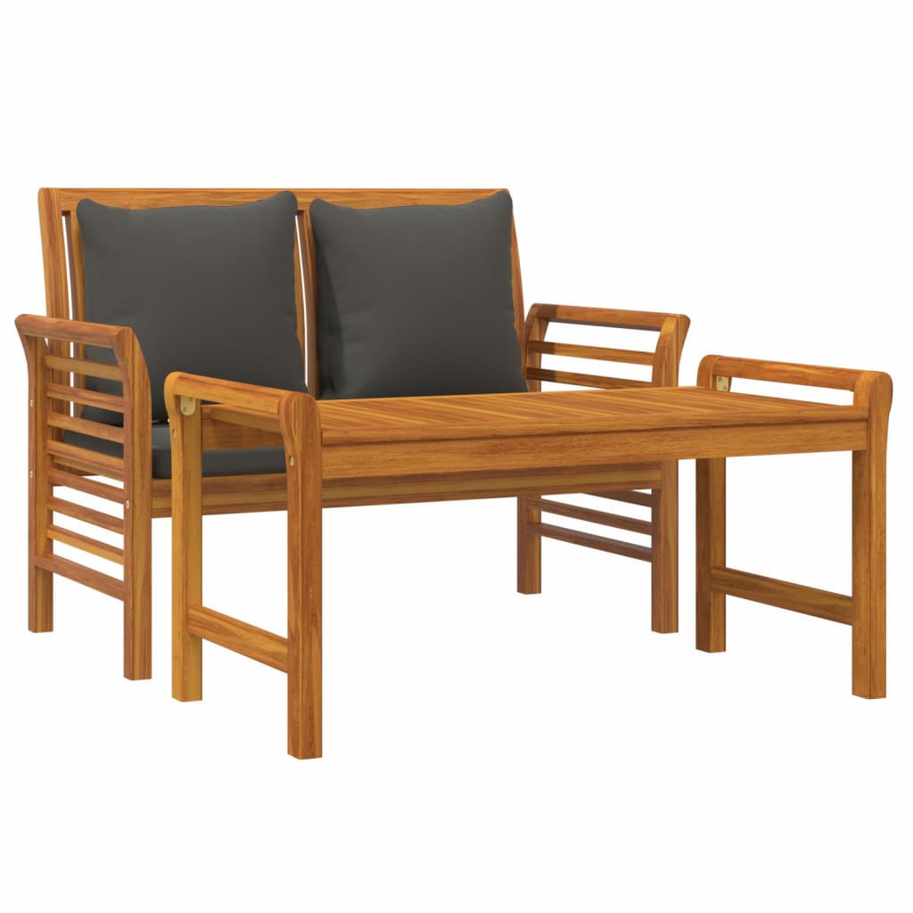 Skura Garden 2 Seater Bench - Acacia Wood - 100cm