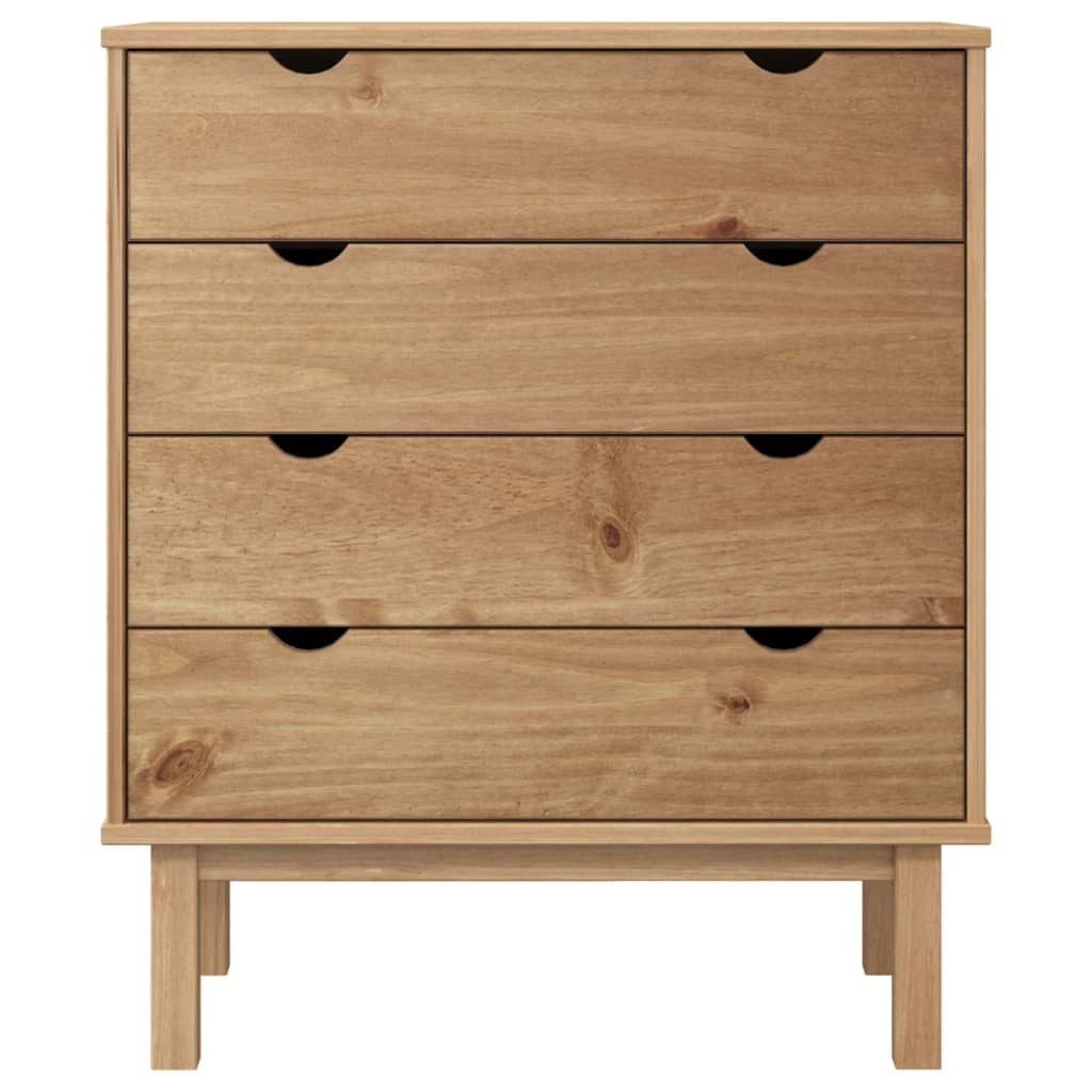 Draven 4 Drawer Pinewood Chest - 76.5cm