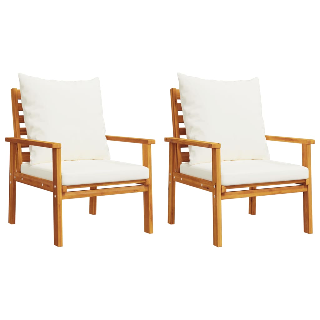 Finnek 4 Seat Garden/ Patio Set - Acacia Wood - 100cm