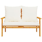 Nuvik Acacia 2 Seater Garden/ Patio Set - 100cm
