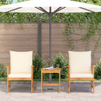 Kron Acacia 3 Piece Garden/Patio Set - 45cm