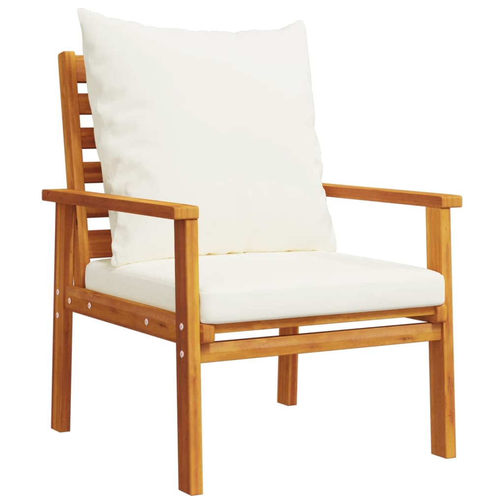 Finnek 4 Seat Garden/ Patio Set - Acacia Wood - 100cm